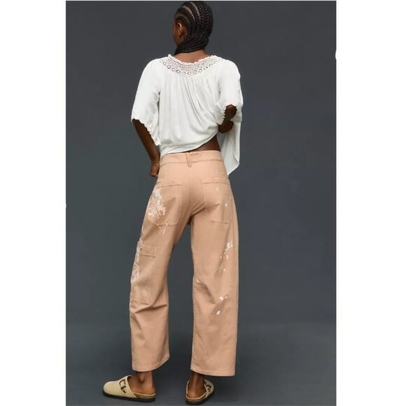 Brand New Pilcro Millie Low-Slung Barrel Pants - Picture 2 of 16